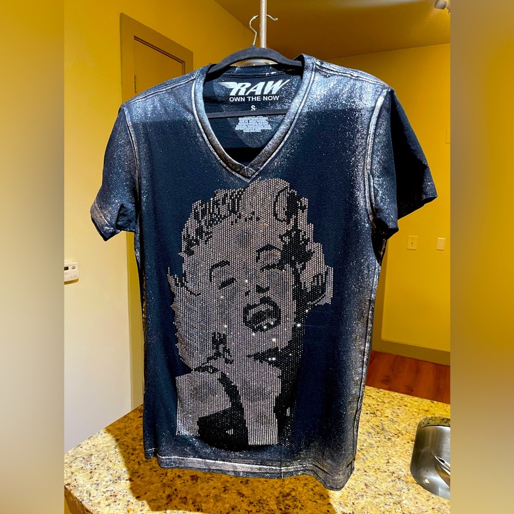 Marilyn Monroe Sparkling Crystsl Shirt